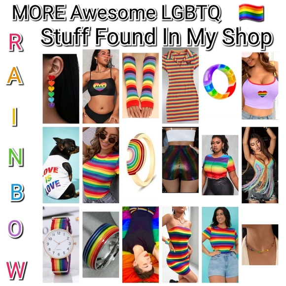 Rainbow Stripe Tube Dress Bodycon Stretchy Size XS-XL Available - Picture 12 of 12